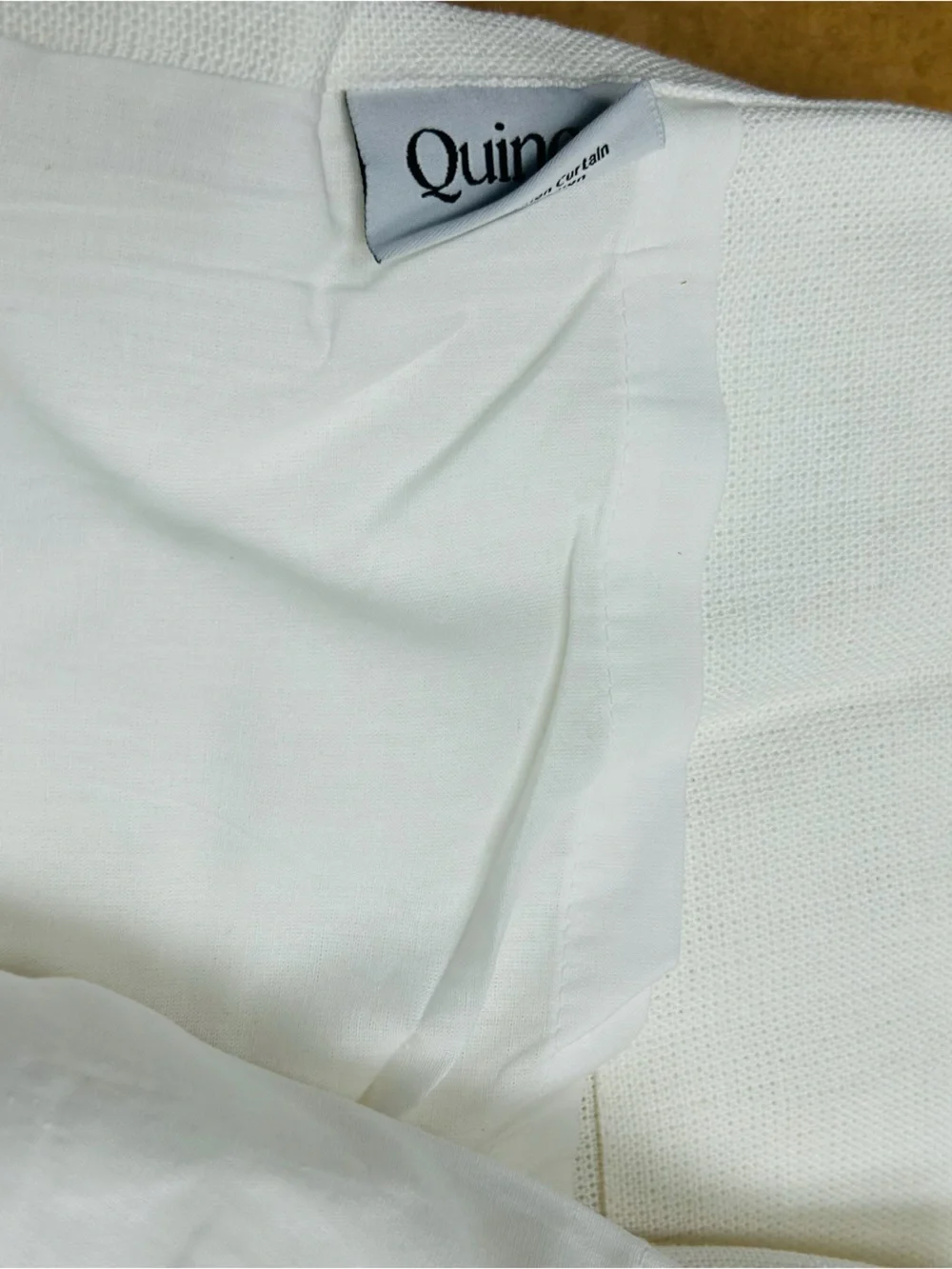 NWT QUINCE Set Of 2 48x84 Heavyweight European Linen Curtains White 8964